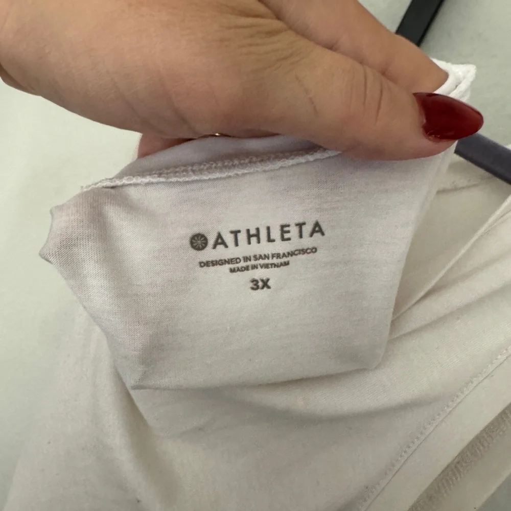 Athleta White Twist-Front Tank Top - Picture 3 of 4